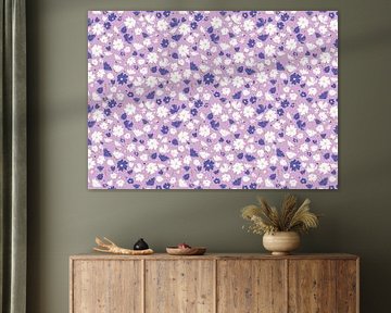 Wildblumen violett weiß