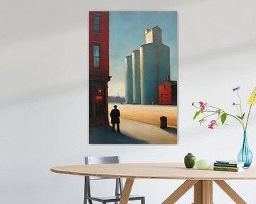 L'homme devant les silos sur Skyfall