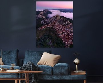 Pietrapertosa in the Clouds at Sunrise by Ewold Kooistra