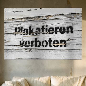 Plakatieren verboten