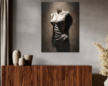 3D-Wanddekoration fiktives Gesicht oder Torso von Egon Zitter