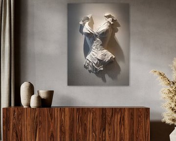 3D-Wanddekoration fiktives Gesicht oder Torso von Egon Zitter