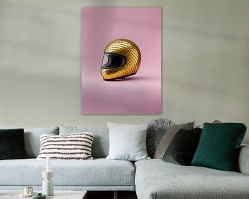 Goldener Helm — Moderne minimalistische Kunst von Adje Photography