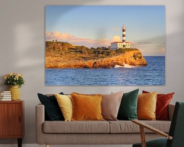 Portocolom lighthouse in Mallorca by Michael Valjak