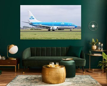 KLM Boeing 737-700 passagiersvliegtuig.