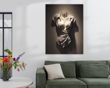 Minimalist 3D wall art with architectural depth illusion