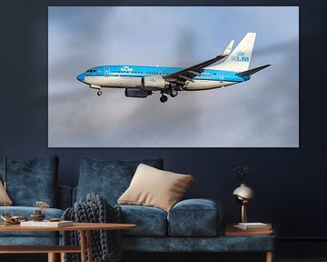 KLM Boeing 737-700 passagiersvliegtuig.