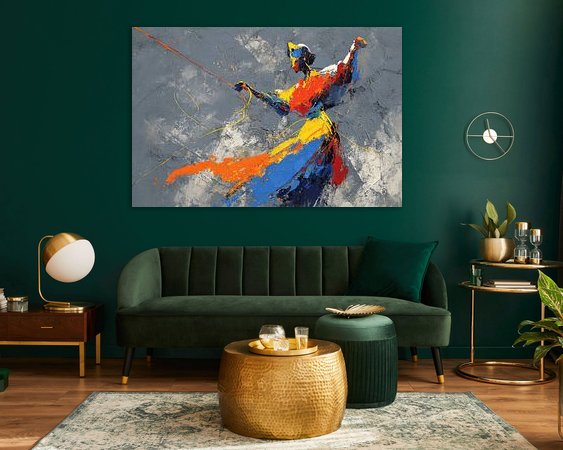 Example of the artwork in a room