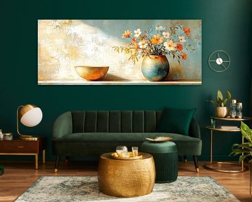 Flower Vase | Golden Bowl Glow