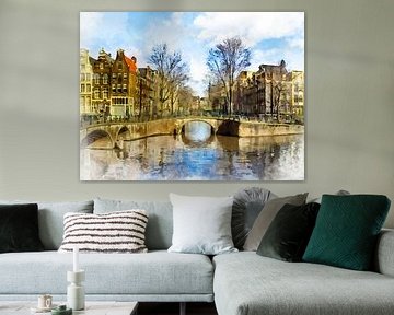 Grachten, Amsterdam, Nordholland von Danny de Klerk