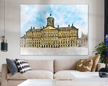 Koninklijk Paleis, Amsterdam, Noord-Holland. van Danny de Klerk