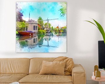 Canal in Edam, North Holland. by Danny de Klerk