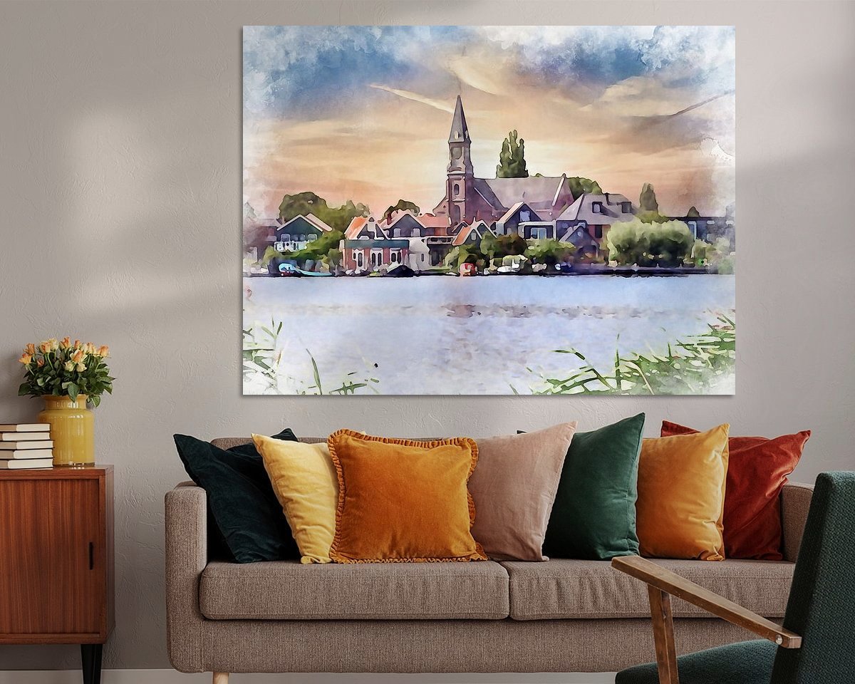 Example of the artwork in a room