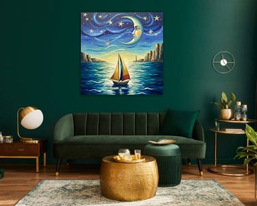 Example of the artwork in a room