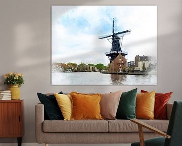 Moulin De Adriaan, Haarlem, Hollande-Septentrionale. sur Danny de Klerk