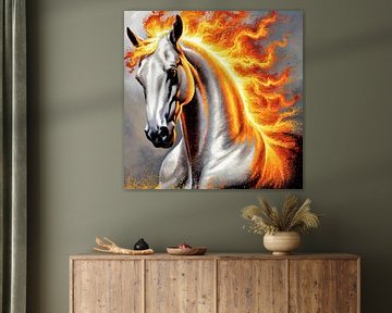 Vincent Van Gogh Das Jahr des Feuerpferdes von The Art Kroep