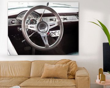 American classic car Bel Air 1956 Steering wheel