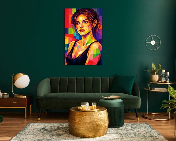 Example of the artwork in a room