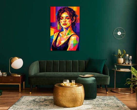 Example of the artwork in a room