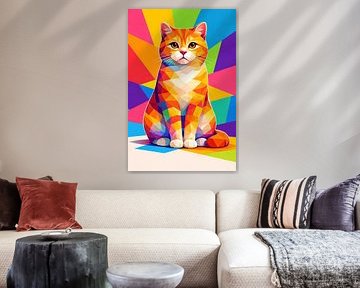 Prism Whiskers – Pop Art Kat van Dodik Hariyono