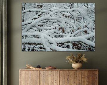 Verschneite Äste von Erwin van Kester