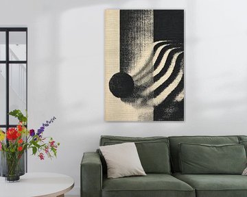 Geometrische abstractie in zwart-wit