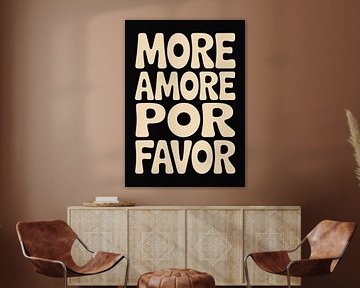 More Amore Por Favor Typography Retro by Niklas Maximilian