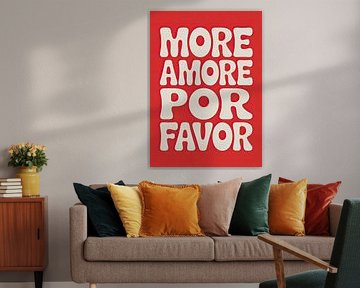 More Amore Por Favor Retro Typography by Niklas Maximilian