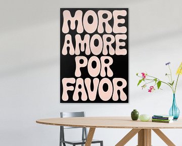 More Amore Por Favor Retro Typography by Niklas Maximilian
