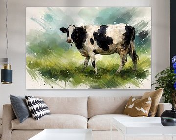 Kuh auf der Weide von Linda de Klein