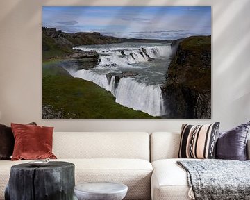 Gullfoss, der größte Wasserfall dieser Reise Nach Island