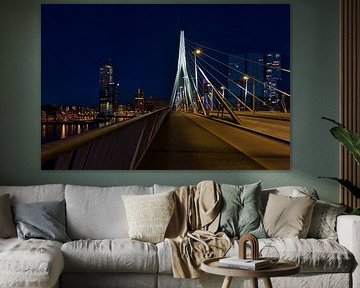 Die Erasmusbrücke, Rotterdam von Miranda Lodder