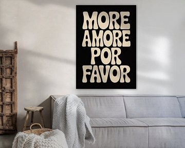 More Amore Por Favor – Retro Typography Design by Niklas Maximilian