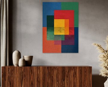Abstracte geometrie: kleurveldrasterontwerp van Niklas Maximilian