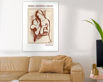 Matka s dieťaťom v náručí by DOA Project