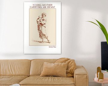 Young Mother Carrying an Infant by DOA Project