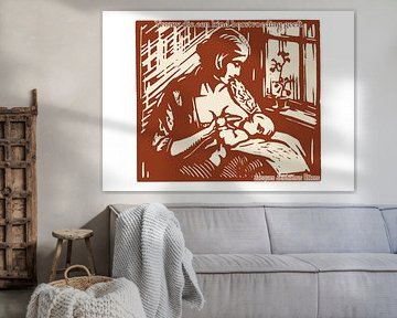 Vrouw die een kind borstvoeding geeft by DOA Project