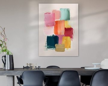 Abstract blokken in frisse kleuren van Gypsy Galleria