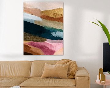 Abstract landscape in warm colours by Gypsy Galleria