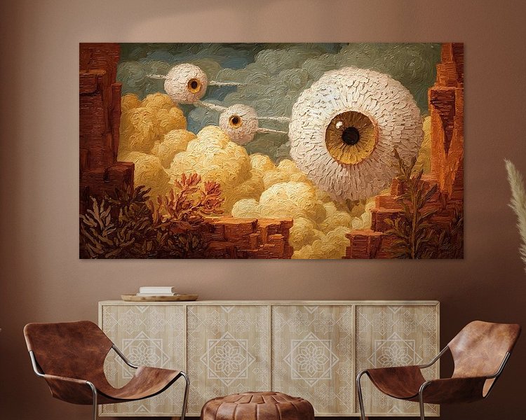 Example of the artwork in a room