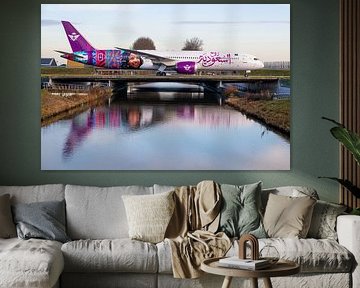 Saudi Airlines Boeing 787 with Welcome to Arabia livery. by Arthur Bruinen