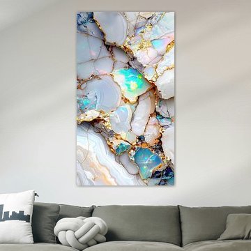 Marmor mit Goldadern – Triptychon A