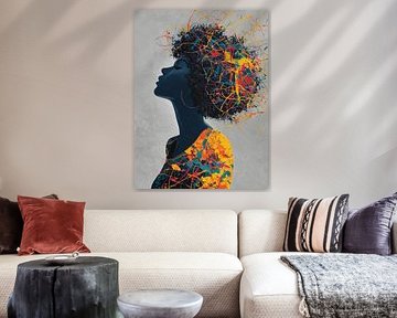 Zij droeg een storm van kleur en vuur van Color Square