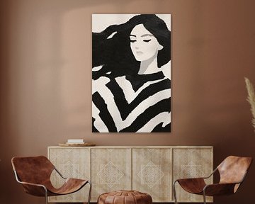 Black waves where silence breathes