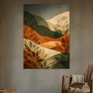 Erdige botanische Wellen