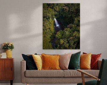 Versteckter Wasserfall im Dschungel von Bali von Ewold Kooistra