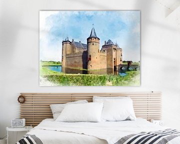 Muiderslot in Muiden, Noord-Holland. van Danny de Klerk