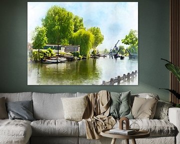 De Vecht bij Weesp, Noord-Holland. van Danny de Klerk