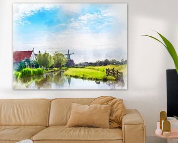 Zaanse Schans, Noord-Holland, Nederland. van Danny de Klerk