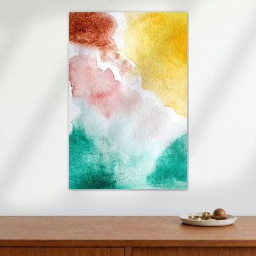 Modernes Abstraktes Pastell | Aquarell | 001